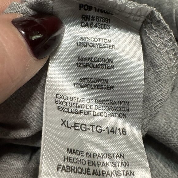 Jets Long Sleeve Boy’s Gray NFL T-shirt Size Youth XL (14 - 16) New with Tags - Picture 12 of 12